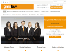 Tablet Screenshot of gmslaw.co.uk